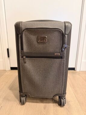 Tumi Gray and Black Softside Carry-On Spinner
